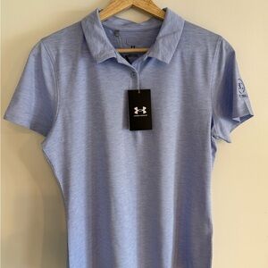 Under Armour Women’s Light Purple Heather Golf Polo Shirt